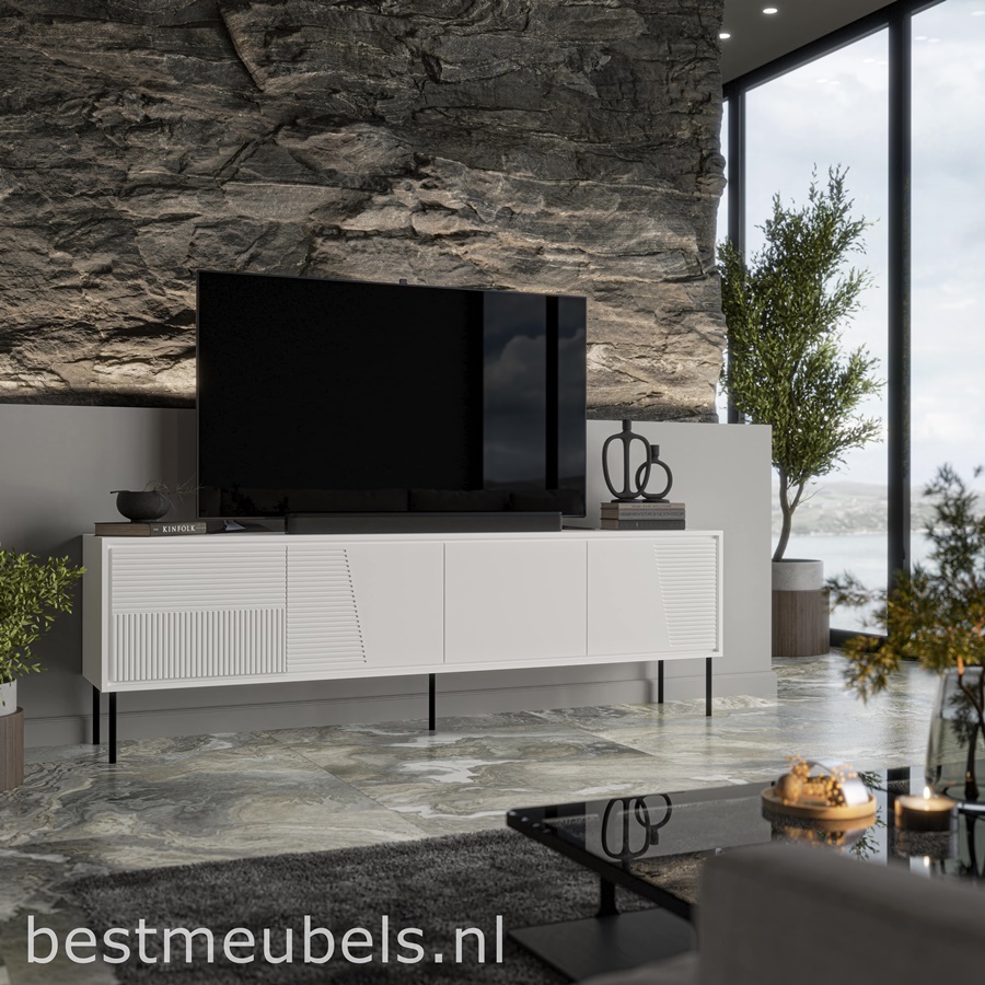 Arezo tv-kast 200 mat wit tv-meubel