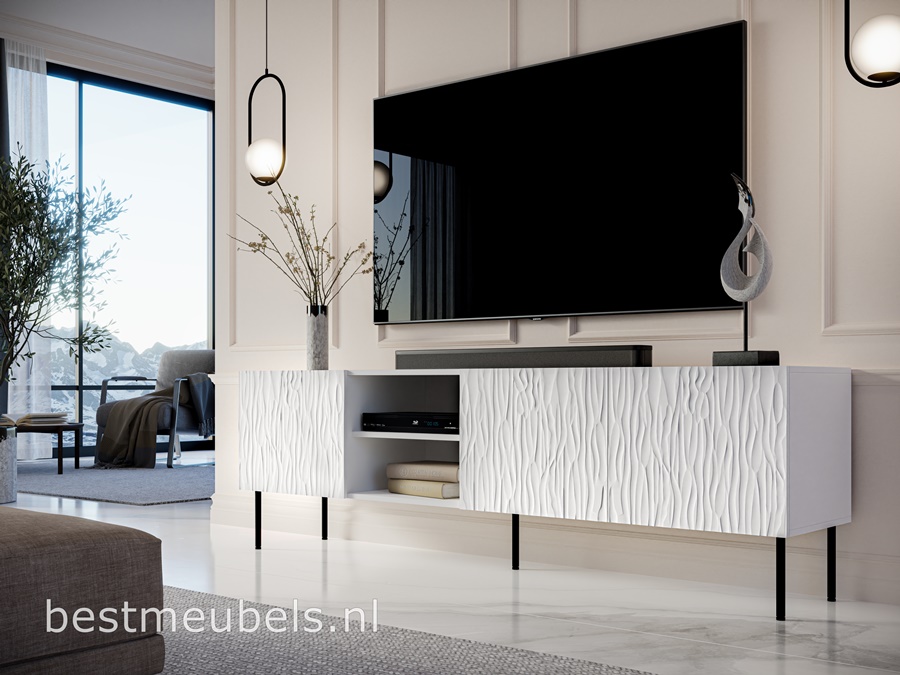 JENA TV-kast heeft een luxe uitstraling en een moderne look.