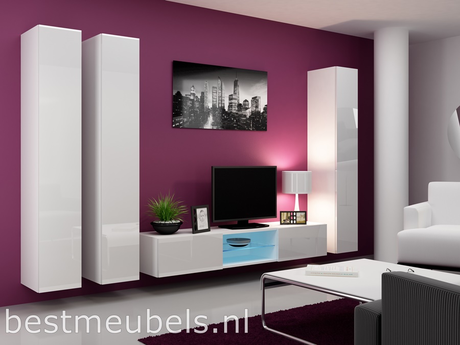 tv-kast hoogglans wit wandmeubel design tv-meubel, gratis verzending, modern tv-meubel, unik tv-wandmeubel