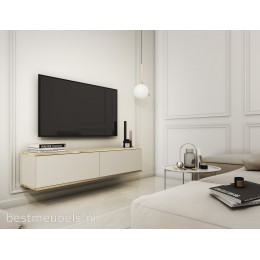 OTERLO TV-meubel 135cm Beige , Zwevend TV-kast