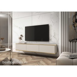 OTERLO TV-meubel 175cm Beige , Zwevend TV-kast
