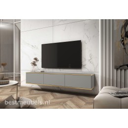 OTERLO TV-meubel 175cm Grijs , Zwevend TV-kast