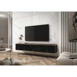OTERLO TV-meubel 175cm Marmer-look , Zwevend TV-kast