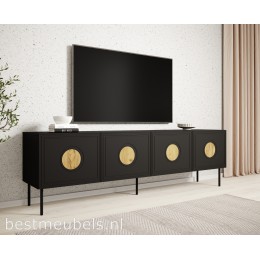 PAOLA TV-meubel 200cm Mat Zwart