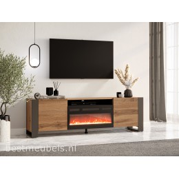WADO Tv-meubel 180cm met elektrische sfeerhaard