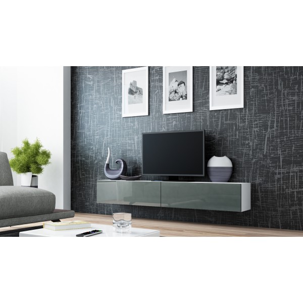 Zwevend Tv-Meubel VERDI Grijs Tv-kast , 180cm Direct uit voorraad leverbaar Home-Best