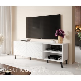 ANZI 150cm Tv-meubel Hoogglans Wit , tv kast.
