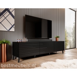 NEMI TV-meubel 186cm Mat Zwart