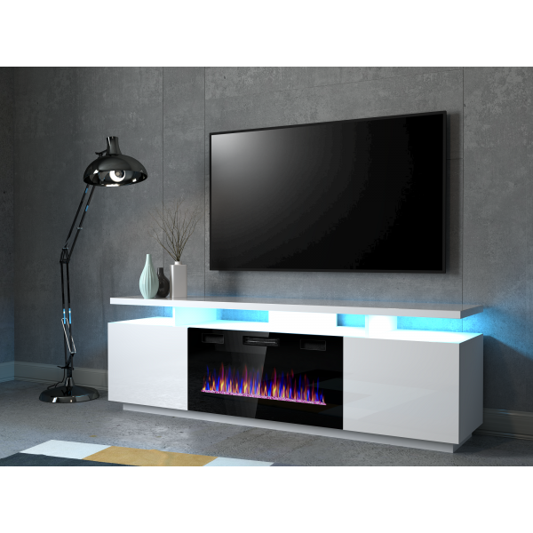 calorie verlamming perzik ENNA TV meubel met elektrische sfeerhaard 180cm