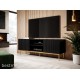 PRAVIA 2 TV-meubel 150cm Mat Zwart